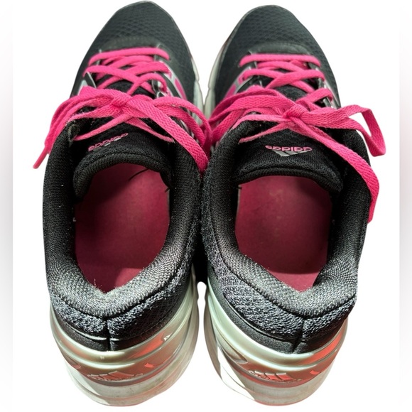 Adidas Black and Pink Athletic Shoes with Cushioned Midsole, Size 9.5 - Picture 3 of 9